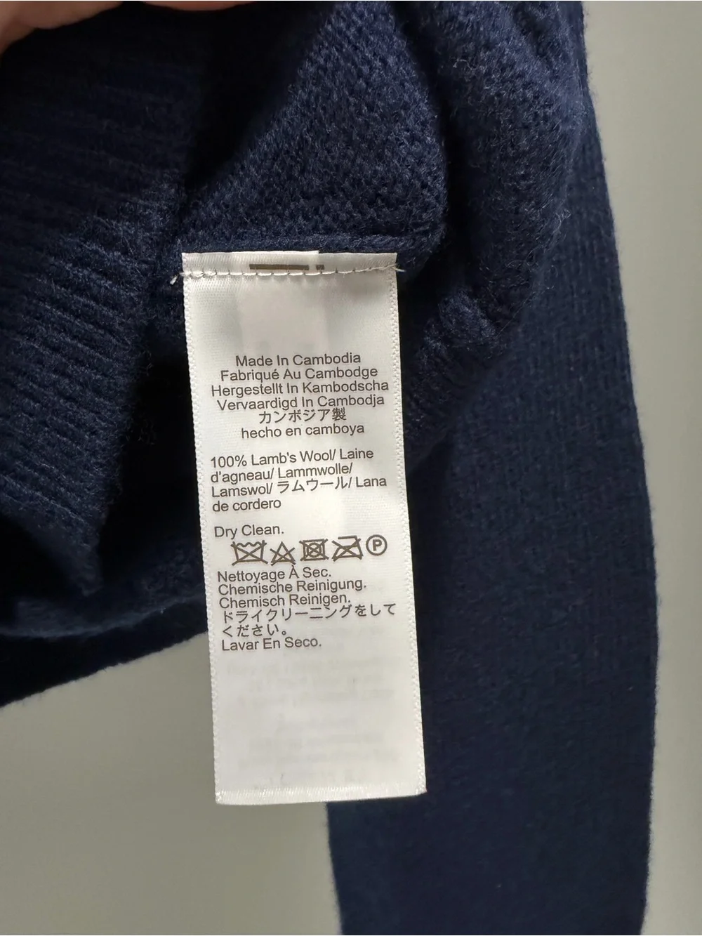 NEW J. Crew Classic Fair Isle cardigan in vintage wool Navy NWOT Small CP416